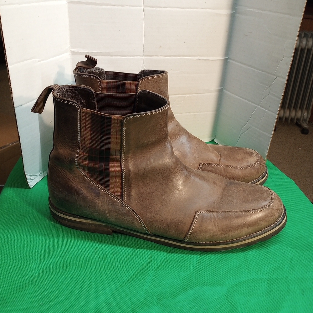 Brown Leather Ankle Boots